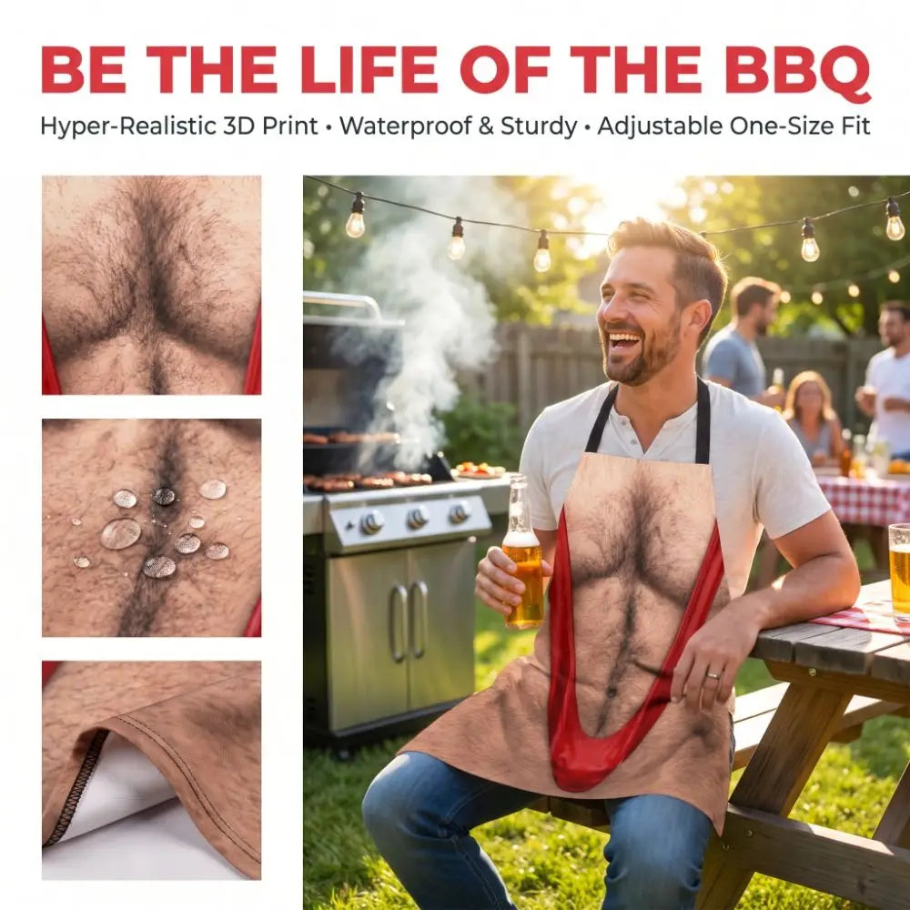GrillKing™ Apron 👑🔥 — Personalized BBQ Style & Protection