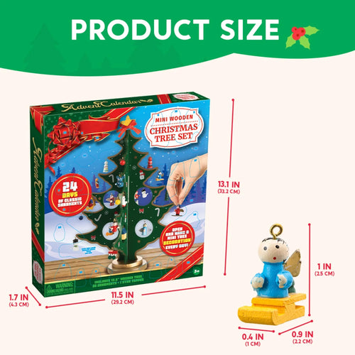 AdventJoy™ Wooden Tree 🎄✨ — 24 Days of Christmas Magic