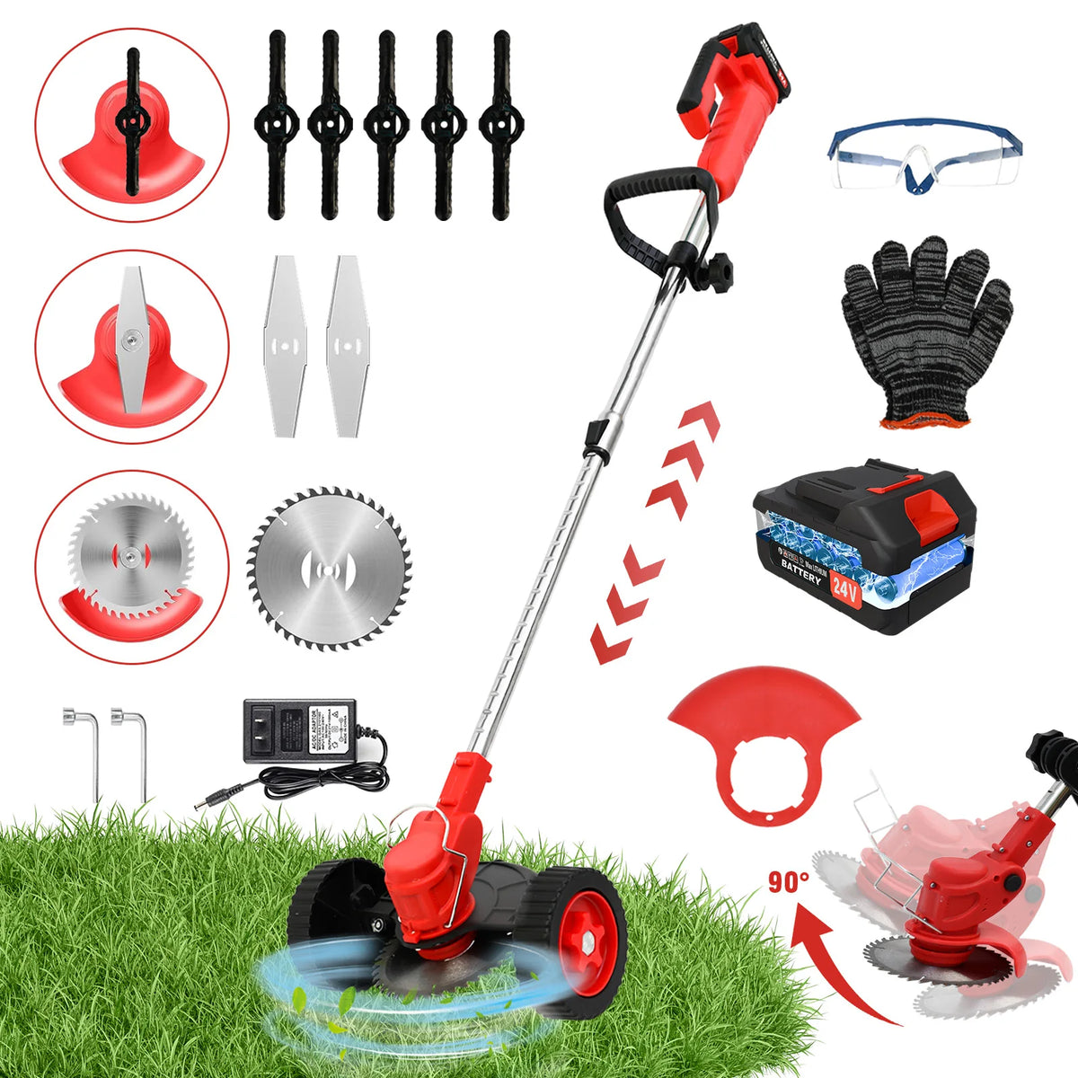 GreenGlide™ Trimmer 🌱✨ — Cordless Lawn Care Made Easy