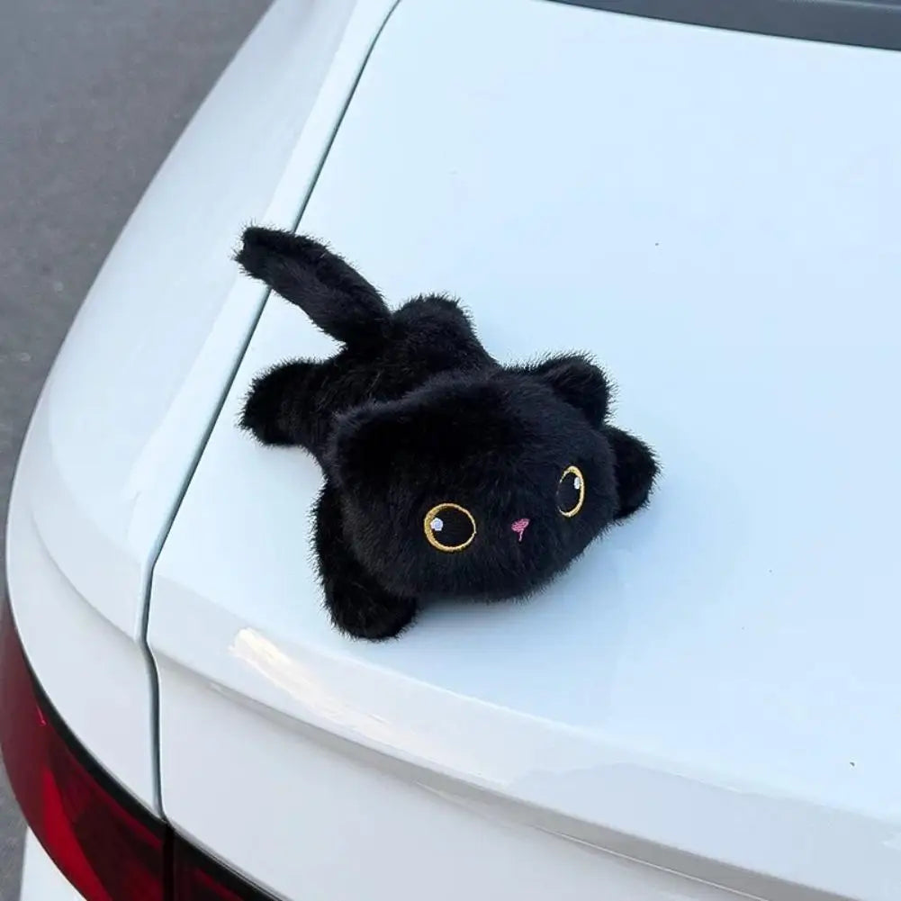 PurrRide™ Plush Cat 🐱🚗 — Cute Magnetic Car Companion