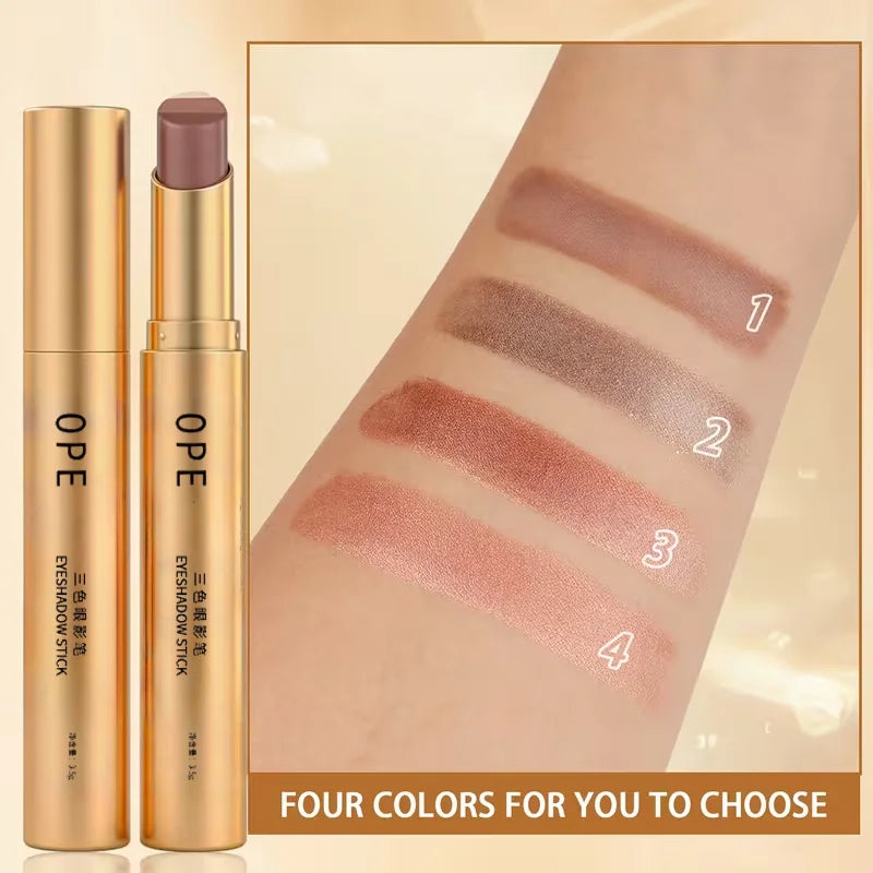 TriGlow™ Eyeshadow Stick ✨👁️ — 3 Colors, One Easy Swipe