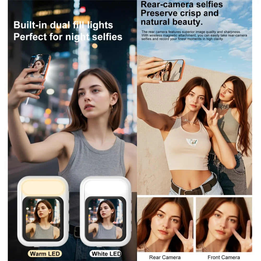MagniSelf™ Display 🪞📱 — Frame Every Shot with Confidence