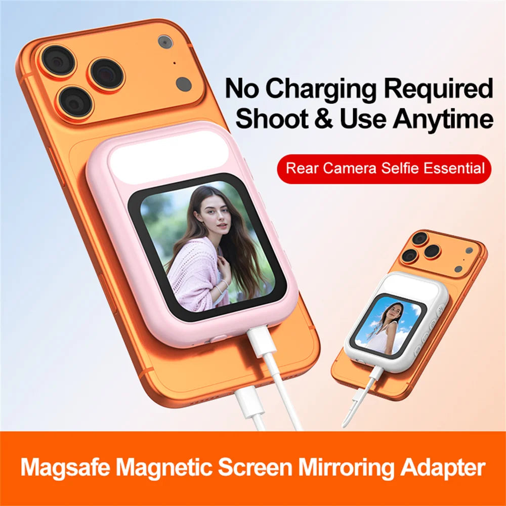 MagniSelf™ Display 🪞📱 — Frame Every Shot with Confidence