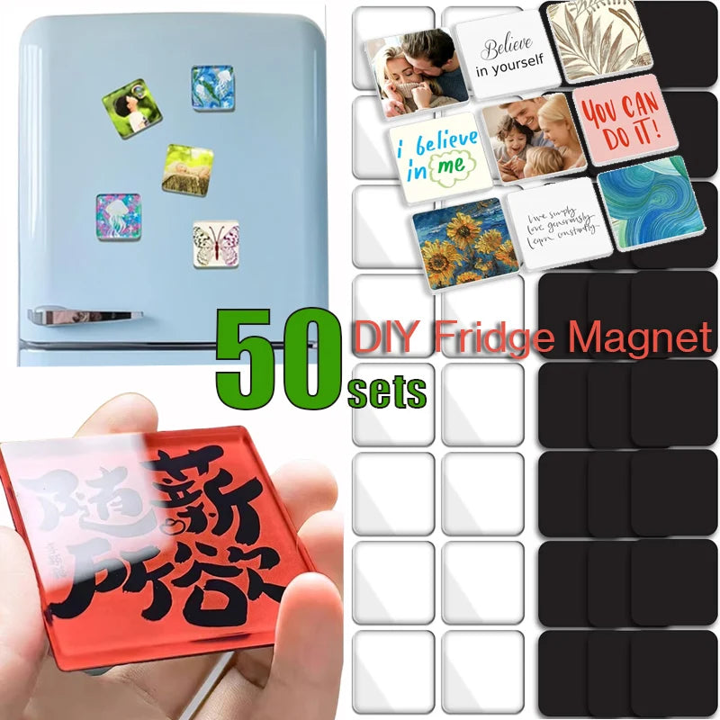 MagniCraft™ Acrylic Set 🧲✨ — Create Custom Fridge Magnets