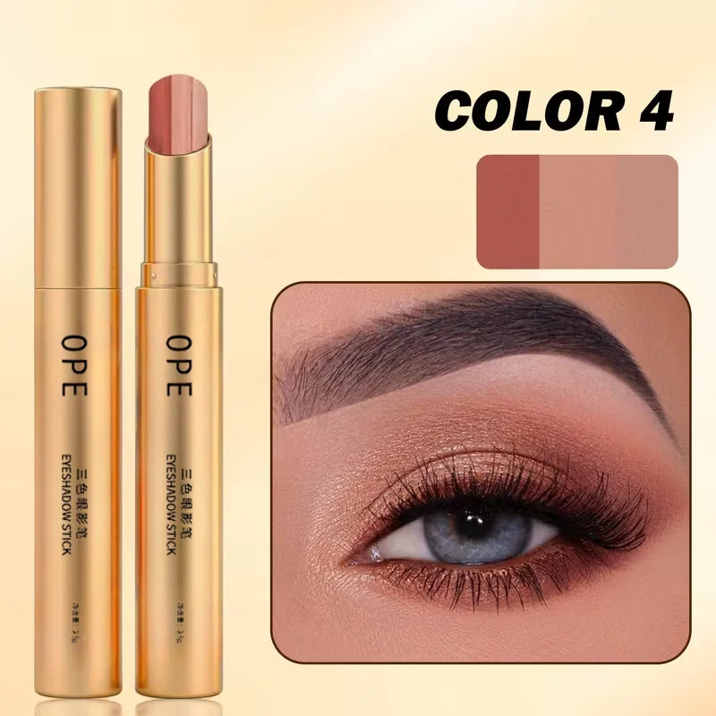 TriGlow™ Eyeshadow Stick ✨👁️ — 3 Colors, One Easy Swipe